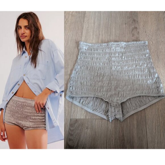 NEW! Free People Intimately | Ruched Shorties in Phantom - Picture 1 of 8